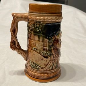 Japanese vintage Beer Stein. Wet Froh Aug Erden Lebrun Will.   16 fl oz